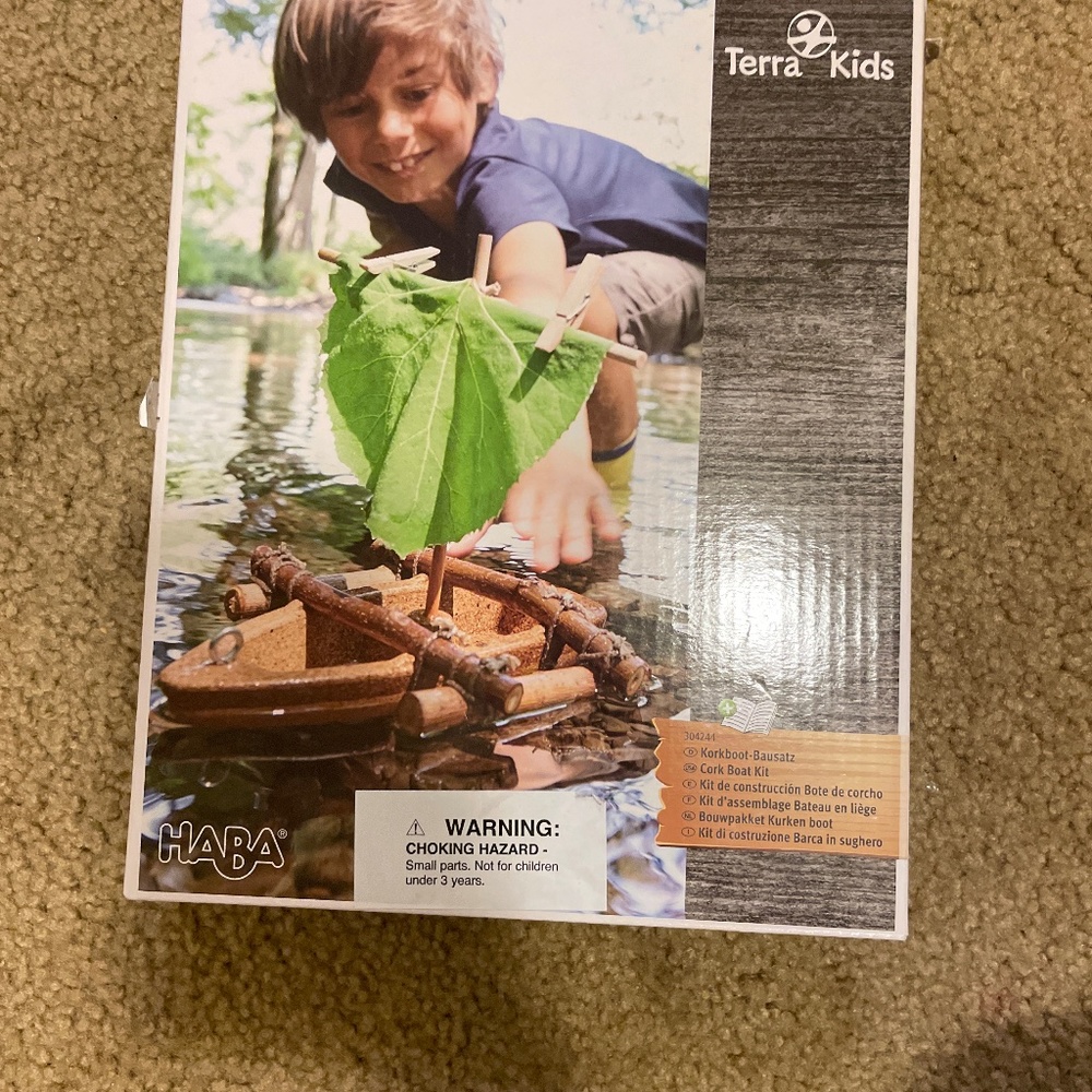 Terra Kids Cork Boat Kit never used